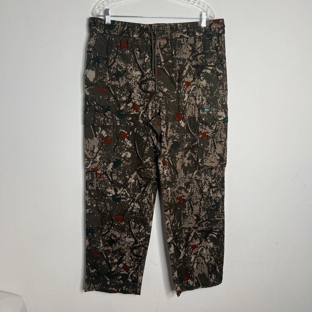 Esc Men’s Camo Cargo Pants  Hunting Outdoor Woodland Green